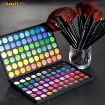 Set de 120 culori make-up +24 pensule profesionale foto