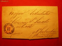 Plic circ.cu val.5 Kr.1874 cu st.Alba Iulia , sigiliu cu coroana foto