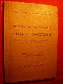 V.G.Paleolog -Imaginea poetica colorata la Al.Macedonski -1944 foto