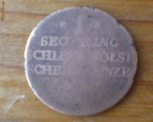 Moneda medievala, bronz. Ramane de identificat. foto