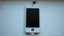 TouchScreen Digitizer LCD Display Rama Geam Apple iPhone 4 White Original foto