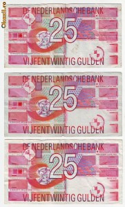 25 GULDEN OLANDA 5 APRILIE 1989 foto