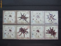 2010 Romania  Tarantule serie cu vinieta. foto