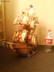puzzle 3d Pirate Ship H-100 foarte MARE foto