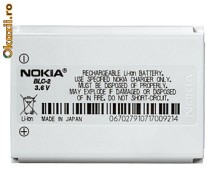 ACUMULATOR NOKIA BLC-2 ORIGINAL 1260, 1261, 2260, 3310, 3360, 3361, 3390, 3395, 3560,3570, 585,3586i,3588i,3589i,3590,3595, 6010,6651,6800,6810 foto