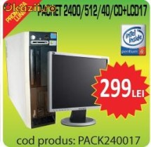 PENTIUM4-2400/512RAM/40GHDD/CD/+MONITOR LCD 17 -299 lei foto