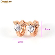 Cercei aur filled(rose gold filled), verigute ingerasi foto
