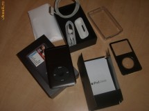 iPod Classic 160GB (thick, 6th generation) black + hard case, folosit rar, complet, stare exceptionala foto