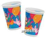 10 Pahare plastic 200ml WINNIE BIRTHDAY foto