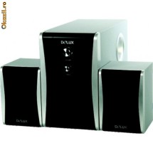 Boxe 2.1 Delux, 800W PMPO, 5W+2*1.5W RMS, black, DLS-2165 foto