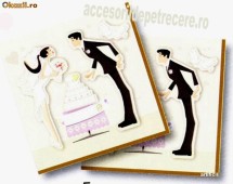 Set de 20 servetele 33x33cm WEDDING foto