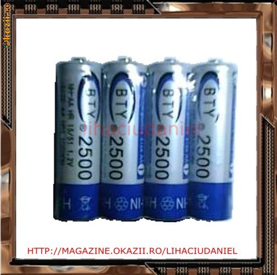 Accu R6 3000 mh --baterii reincarcabile- foto mare