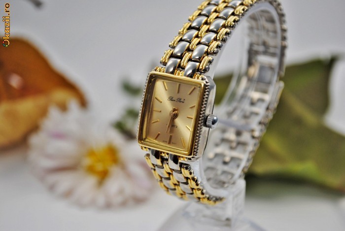 AFACERE!IDEAL PT CADOU!ceas cu mecanism Citizen,placat aur!po432 foto mare