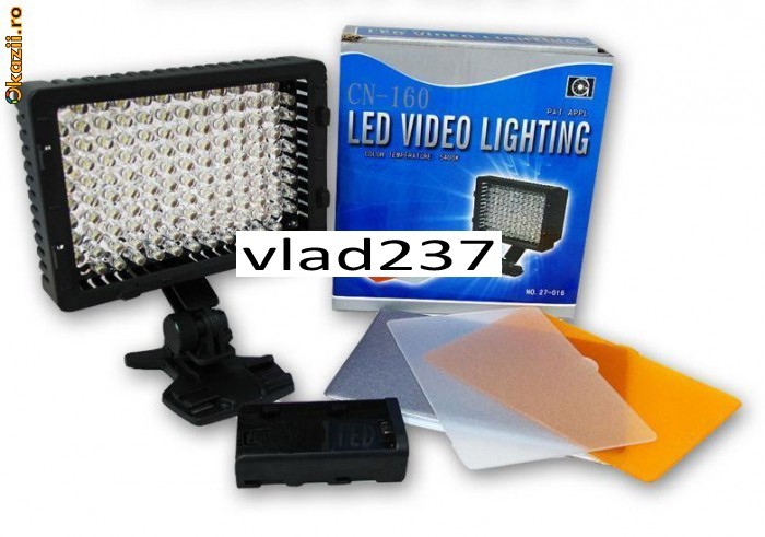 Lampa video profesionala 160 LEDURI (90W) foto mare