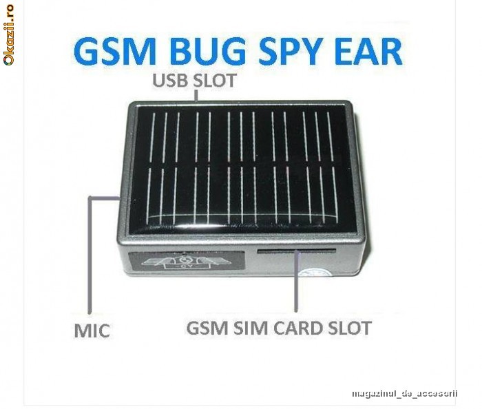 Microfon Spion SPY GSM BUG ACTIVARE VOCALA Supraveghere - Incarcare Solara - Autonomie nelimitata !!! foto mare