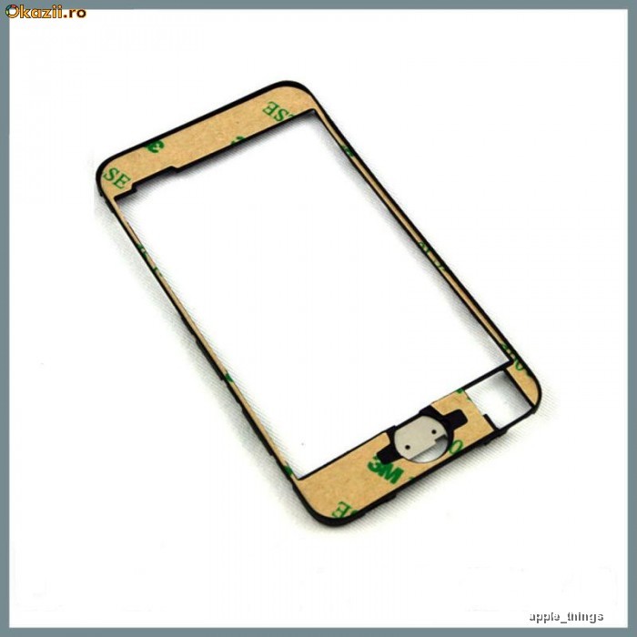 Rama Mijloc Miez + Dublu Adeziv + Garnitura Cauciuc ORIGINALA Apple iPod Touch 2 2G foto mare