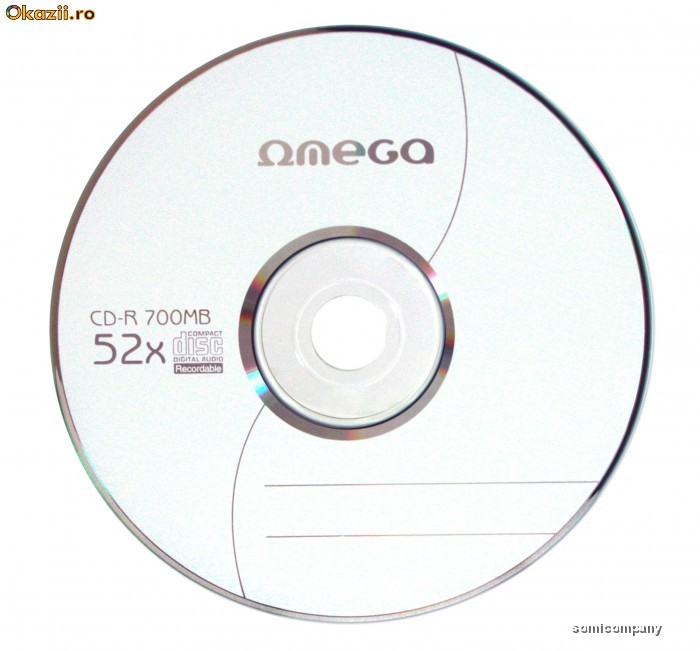 CD-R OMEGA 52X SHRINK 100 foto mare