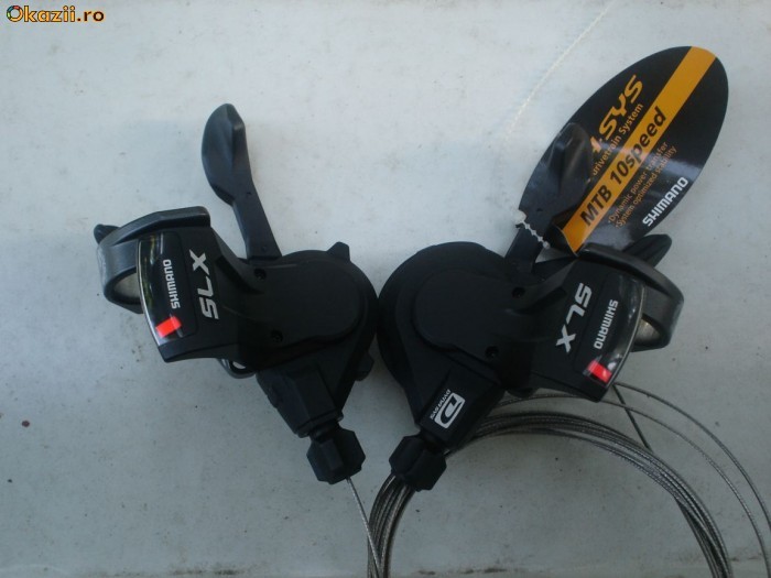 Manete schimbatoare 3x10 viteze Shimano SLX SL-M660 Dyna-Sys - noi foto mare