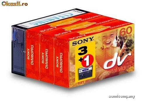 MINI DV SONY 60 MIN (3 BUC+CLEANER) foto mare