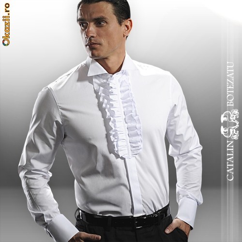 Camasa Catalin Botezatu - BallRoom - Alb [Cod: CBBR01] foto mare