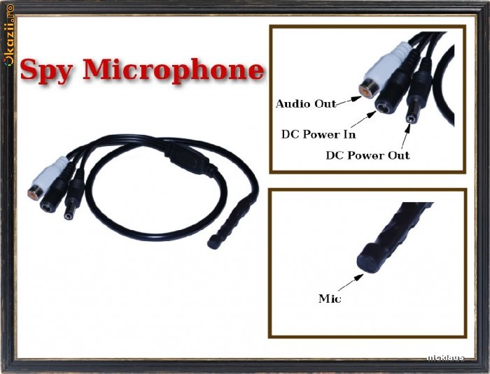 Microfon  cu iesire  DC pentru sisteme supraveghere foto mare