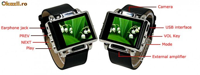 Ceas Spion de copiat cu camera foto/video,mp3,txt,microfon (Nou) foto mare