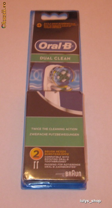 CAPETE PERIUTA ORAL B DUAL CLEAN foto mare