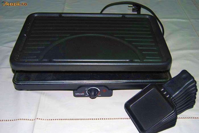 Grill electric Bifinett, nou, nefolosit, pe doua etaje foto mare