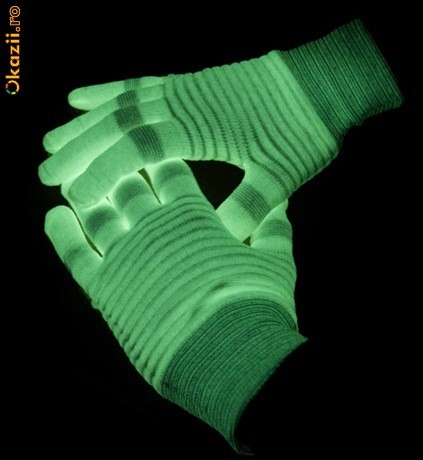 Manusi luminoase glow in the dark , fosforescente 8 h glow se reincarca nelimitat foto mare