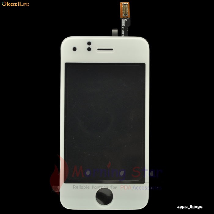 Tuning >>> Geam Touchscreen Touch Screen Digitiser Apple iPhone 3G 8GB / 16GB White Alb foto mare