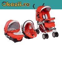 SET CARUCIOR LANDOU SCAUN AUTO CHICCO 3 IN 1 foto mare