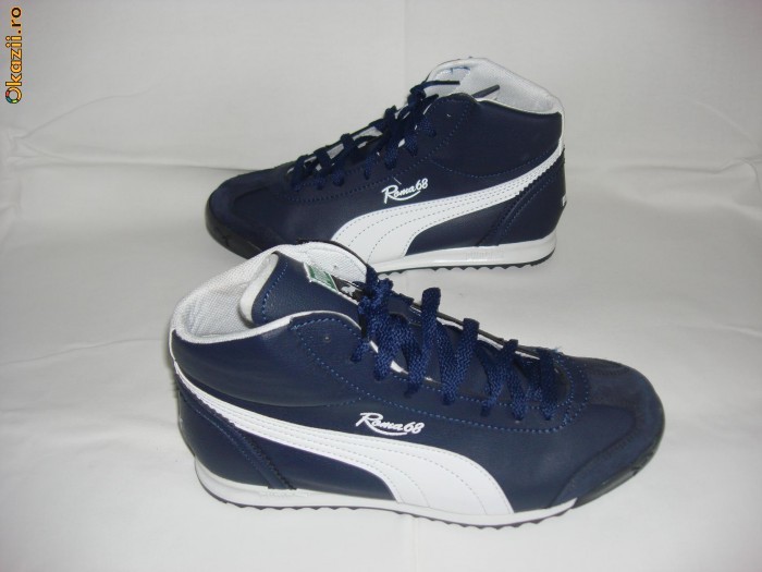 Puma  Roma Ghete Piele 100 % foto mare
