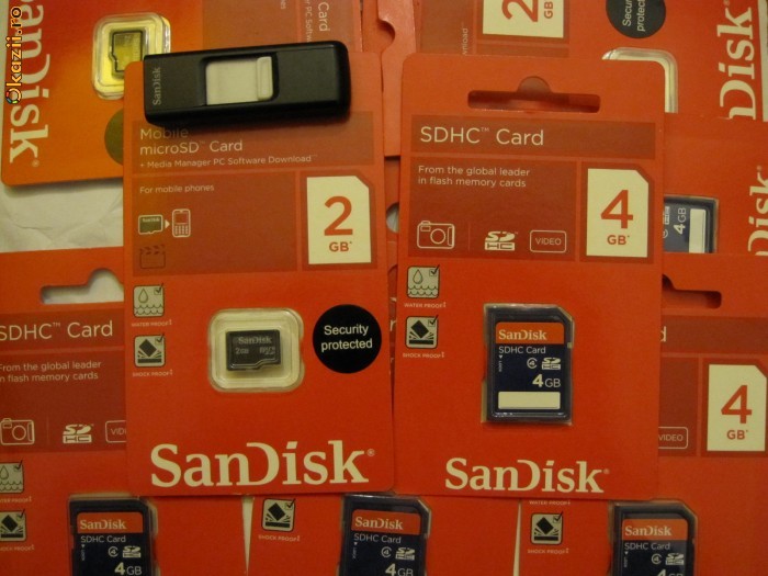CARD DE MEMORIE 4GB SAN DISK SIGILATE !!!   PRETURI SUPER OK . foto mare