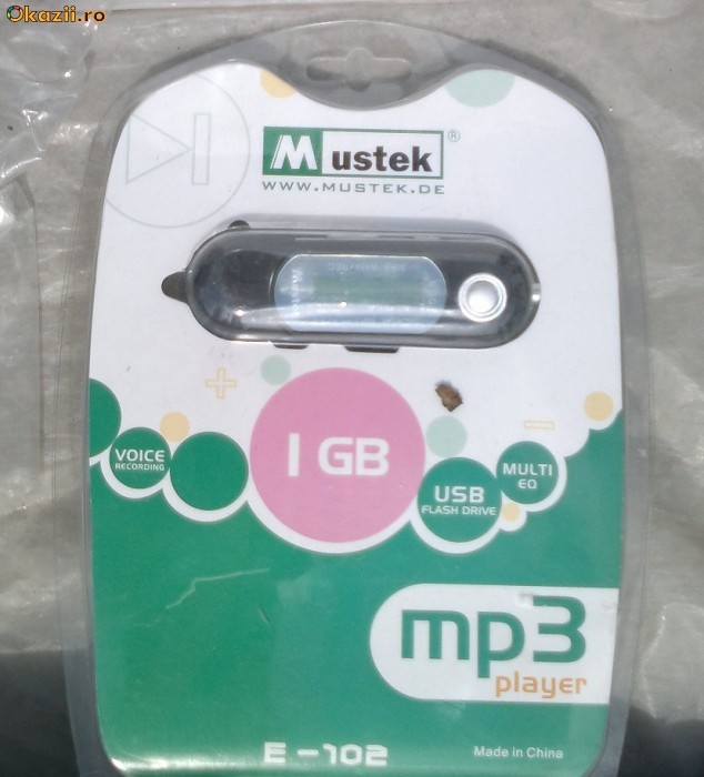 Mp3 player usb stick 1Gb NOU foto mare