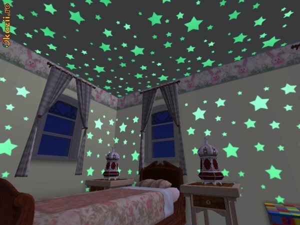 Vopsea fosforescenta glow in the dark pentru tavane instelate, constelatii, diverse aplicatii glow foto mare