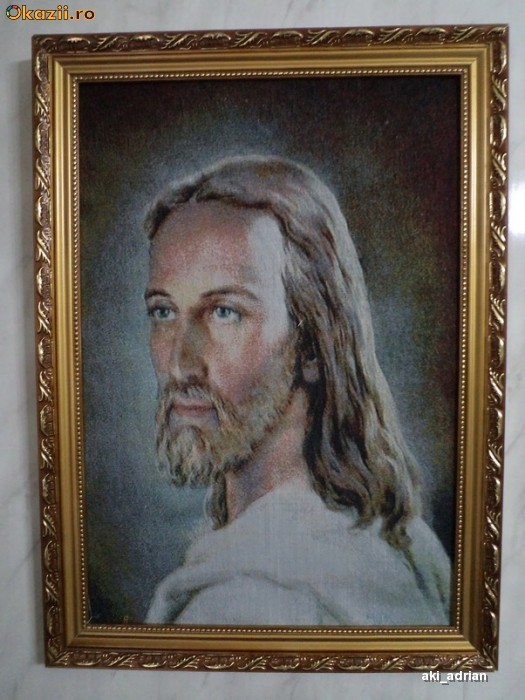 Tablou tesatura mecanica - Iisus Hristos foto mare