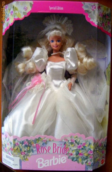 Rose Bride Barbie 1996 - editie speciala, noua, superba foto mare