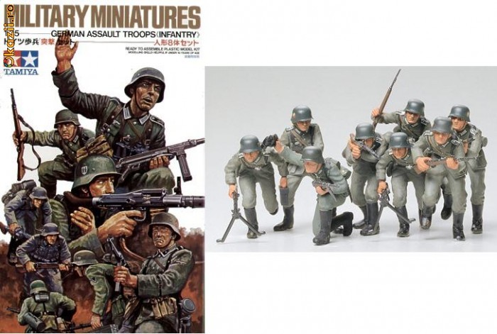 + Macheta 1/35 Tamiya 35030 - German Assault Troops + foto mare