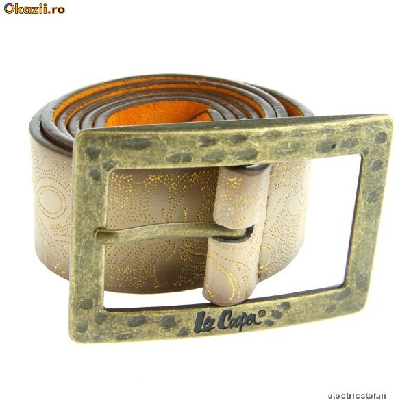 Curea / Centura LEE COOPER dama Maro-Auriu 2605 foto mare