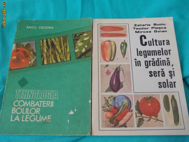 LOT 2 CARTI LEGUMICULTURA-CULTURA LEGUMELOR IN GRADINA ,SERA SI SOLAR/TEHNOLOGIA COMBATERII BOLILOR LA LEGUME. foto mare