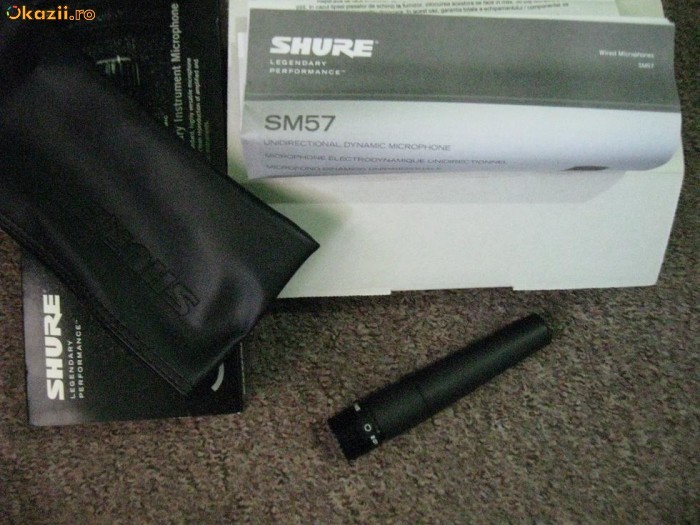 Microfon instrument Shure SM57 foto mare