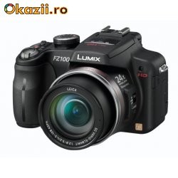 Aparat foto digital Panasonic Lumix FZ100, 14.1MP, 24x optic zoom, negru- nou foto mare