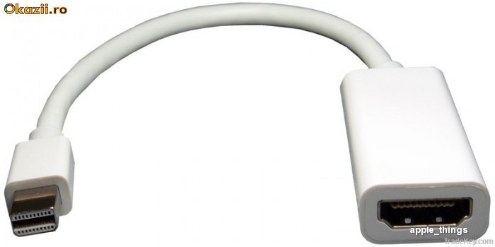 Cablu Adaptor Apple Mini DisplayPort DP to la HDMI Adapter pt Apple MacBook Pro Air foto mare