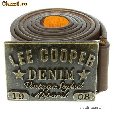 Curea / Centura LEE COOPER barbati  Maro  Deschis 2593 foto mare