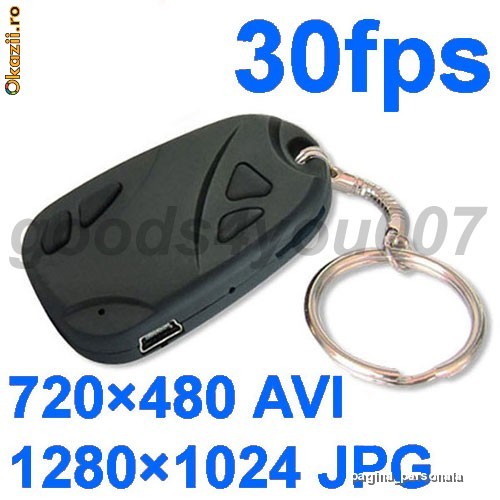 CAMERA ASCUNSA DETECTIV BRELOC MINI SPION SPIONARE SPY - FILMARE HD SPION - NOI - CEL MAI MIC PRET POSIBIL foto mare