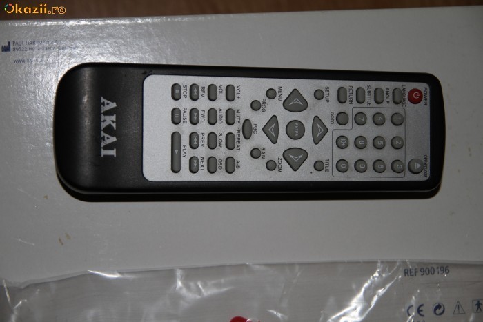 Telecomanda DVD Player AKAI foto mare