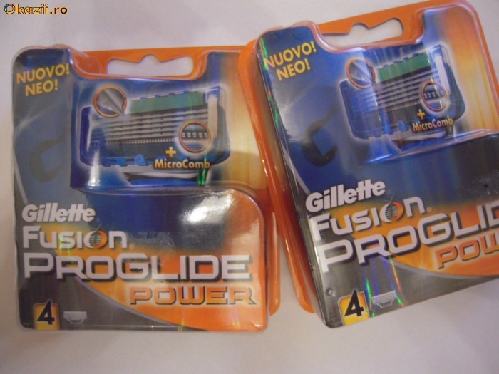 REZERVE GILLETTE PROGLIDE POWER -SET 4 BUC.SIGILATE! foto mare