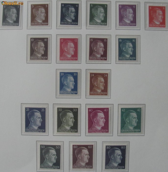 Serie neuzata - Germania / 1941 - Uzuale / Adolf Hitler - MNH foto mare