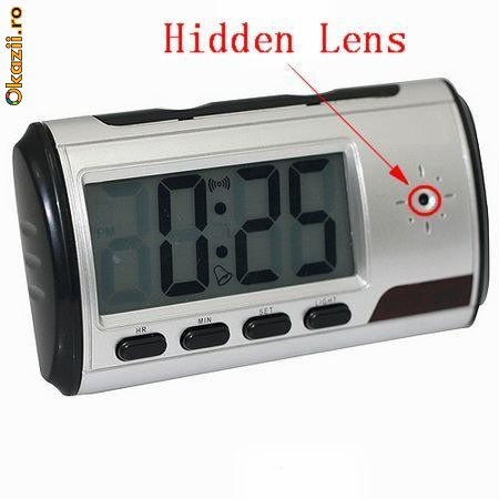 VAND CEAS DE MASA CU CAMERA SPION SI ACTIVARE LA MISCARE foto mare