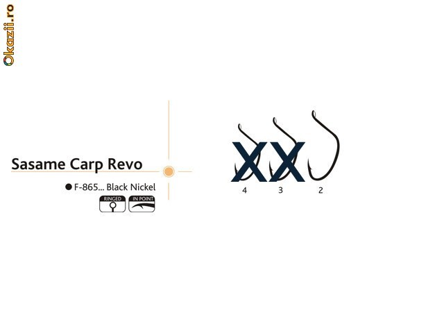 Ace carlige pentru  pescuit Sasame Carp revo foto mare